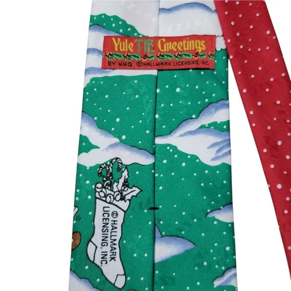 Yule TIE Greetings Christmas Neck Tie Hallmark Mens 57